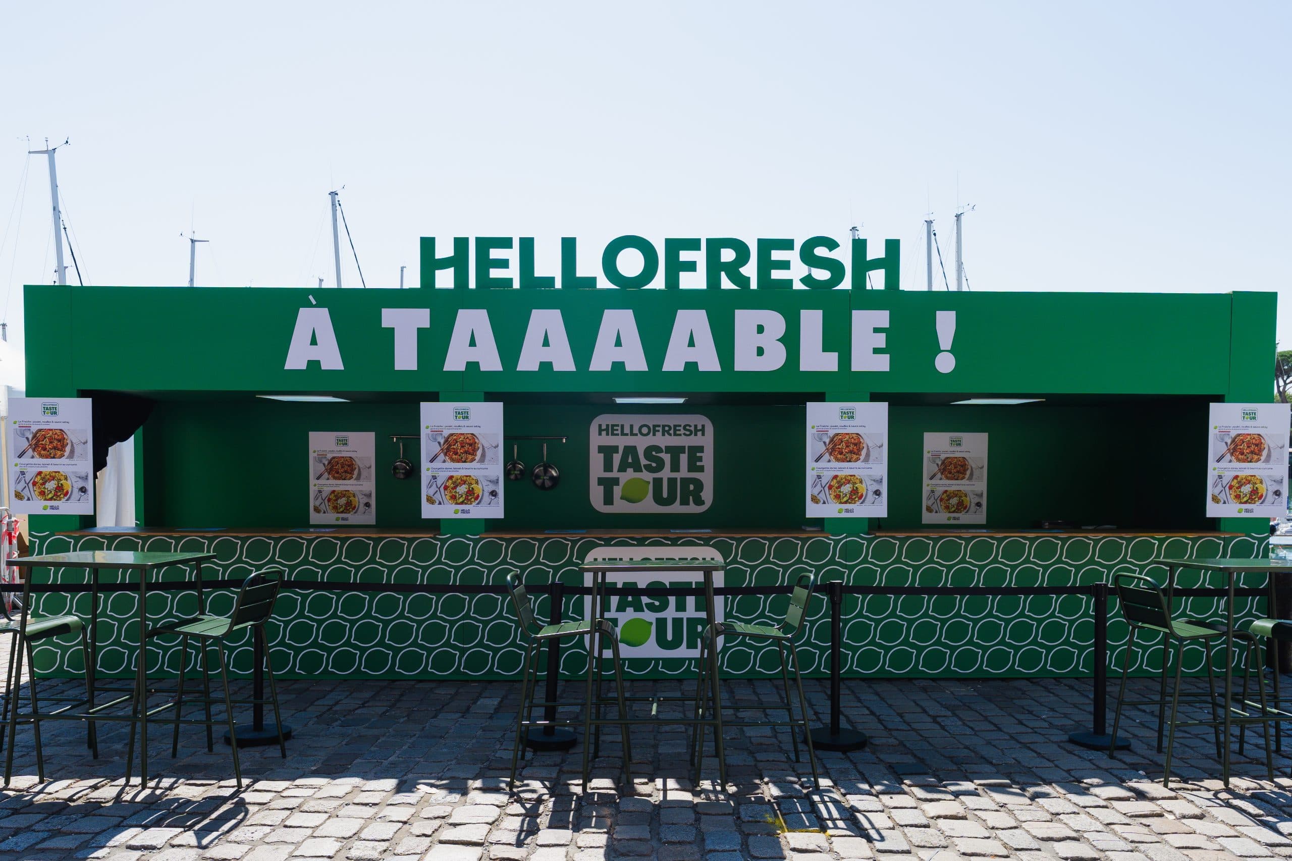 HelloFresh Taste Tour — le stand immersif « À taaaable ! »